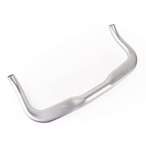 QQY Aero Bars Bullhorn Riser Bar Rest TT Bar Bar für Fixed Gear Fahrrad Lenker 31,8 mm x 400 mm (Silber) von QQY