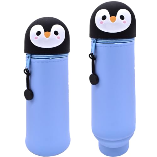 QRKPVHD Kawaii Cartoon Federmäppchen aus Weichem Silikon, Schlampermäppchen Ständer up und Stifteköcher 2 in 1, Federmäppchen Einziehbar für Schülerin Teenager QRKPVHD Kawaii Cartoon Federmäppchen aus Weichem Silikon, Schlampermäppchen Ständer up und Stifteköcher 2 in 1, Federmäppchen Einziehbar für Schülerin Teenager von QRKPVHD