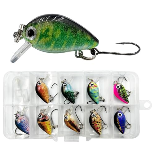 QRONCES 1 5 G Angeln Wobbler Angelköder Swimbaits Wobbler Angeln Harte Köder Mini Köder Barsch Forelle Salzwasser Süßwasser Schwimmende Swimbait Köder Wobbler Angelköder von QRONCES