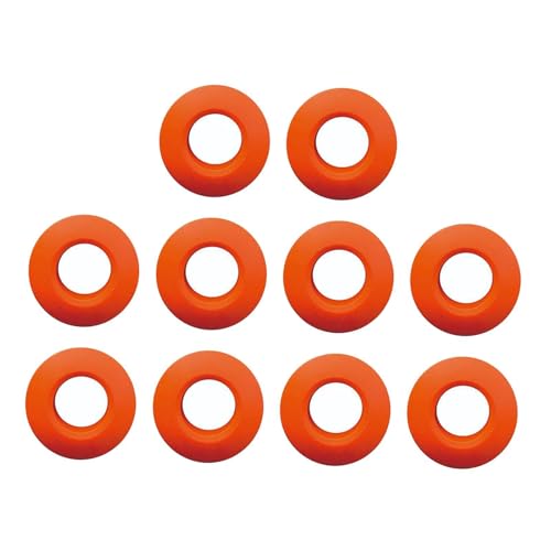 QSTDGVPW 10 Stücke Nicht Kajak Paddel Tropfringe für Den Bootsgebrauch, Orange QSTDGVPW 10 Stücke Nicht Kajak Paddel Tropfringe für Den Bootsgebrauch, Orange von QSTDGVPW