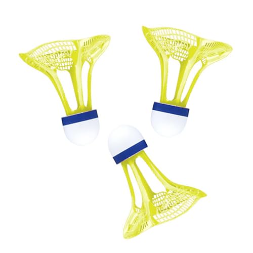 QSTDGVPW 3 X Winddichte Badminton Sporttrainings Badminton Federbälle, Badmintonbälle für Spieler Aller Spielstärken, Fitnessstudio, Gelb QSTDGVPW 3 X Winddichte Badminton Sporttrainings Badminton Federbälle, Badmintonbälle für Spieler Aller Spielstärken, Fitnessstudio, Gelb von QSTDGVPW