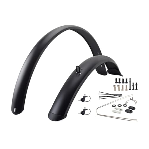 QSTDGVPW Fahrrad Schlamm Set, Reparaturzubehör für Vorder Und Hinterschlamm, Radschutz, Zubehör Set, 27.5inch Matte von QSTDGVPW