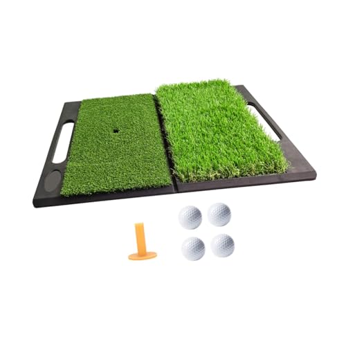 QSTDGVPW Golf-Schlagmatte, Driving-Range-Matte, Klappmatte, Schwungmatte, Rasenmatte, Geschenk für Golfer von QSTDGVPW