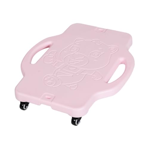 QSTDGVPW Kinder Scooter Board mit Rollen für Indoor Und Outdoor Aktivitäten, Rosa von QSTDGVPW