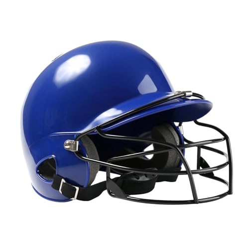 QSTDGVPW Schutzausrüstung für Erwachsene: Baseballhelm mit Gesichtsmaske, Blau von QSTDGVPW