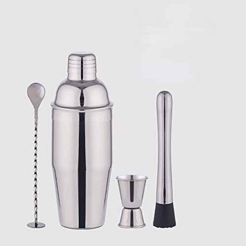 QTANZIQI Cocktail-Shaker-Bar-Set, Wein-Utensilien, Bar-Zubehör, Werkzeuge, Whisky-Barzubehör, Mixer, Barkeeper-Set, Edelstahl, Boston-Shaker-Set L4-1 (K426) von QTANZIQI