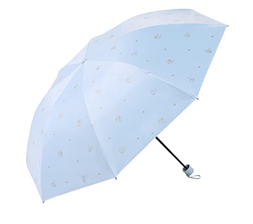 QTANZIQI Regenschirm, zusammenklappbarer Reiseschirm, langlebiger und robuster tragbarer Rucksackschirm für Regenschirme Silk Pillowcase von QTANZIQI