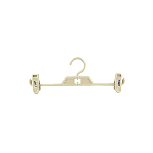 QTANZIQI Standard-Kleiderbügel, multifunktionaler Hosen-Kleiderbügel, mehrschichtiger Hosen-Clip, Haushalts-Hosen-Clip, Kleiderbügel zum Aufhängen, Nahtloser Kleiderbügel, Trocknen, ?Rac (Beige) von QTANZIQI