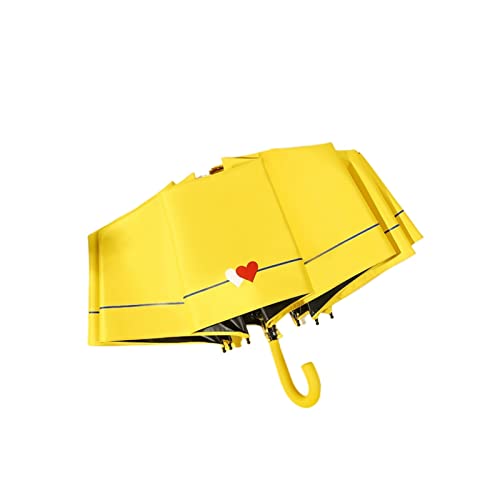 QTANZIQI Ultra tragbarer Sonnenschirm mit Hakengriff, zusammenklappbarer Sonnenschirm, Beschichtung, Sonnenschutz, für den Außenbereich, Sonnenschutz, Regenschirm, Reisezubehör, Regenschirm (Farbe: von QTANZIQI