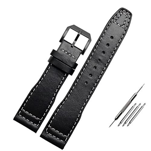 QTYQWC 20mm 21mm Braun Schwarz Männer Armband Für IWC Pilot Mark XVIII IW327004 IW377714 Uhr Strap Kalbsleder Echtes Leder Armband von QTYQWC