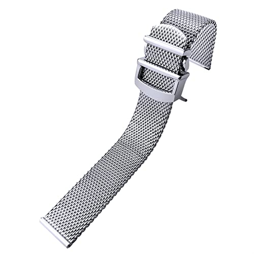 QTYQWC 20mm 22mm Hochwertiges Edelstahl-Armband als Ersatz für IWC Mark18 Uhrenarmband von QTYQWC