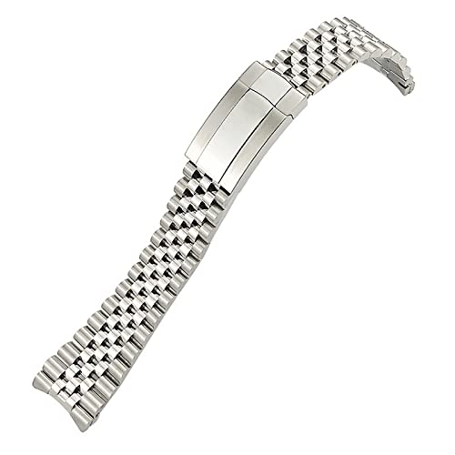 QTYQWC 21 mm 904L massives Edelstahl-Uhrenarmband passend für -Armband 41 mm Oyster Perpetual Datejust Silber Luxusmarken-Uhrenarmbänder von QTYQWC