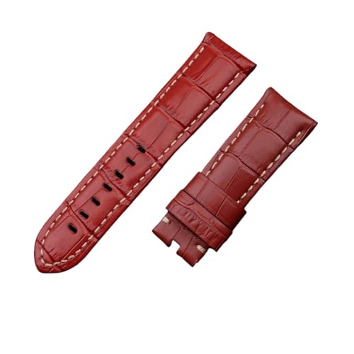 QTYQWC 22mm 24mm 26mm Italien Lederarmband kompatibel mit Panerai Armband Uhrenarmband mit Dornschließe PAM441/111/386 Zubehör von QTYQWC