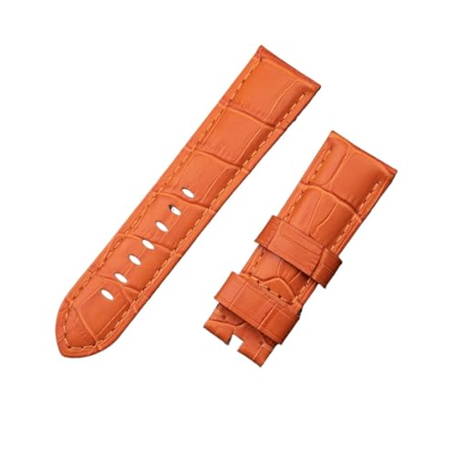 QTYQWC 22mm 24mm 26mm Italien Lederarmband kompatibel mit Panerai Armband Uhrenarmband mit Dornschließe PAM441/111/386 Zubehör von QTYQWC