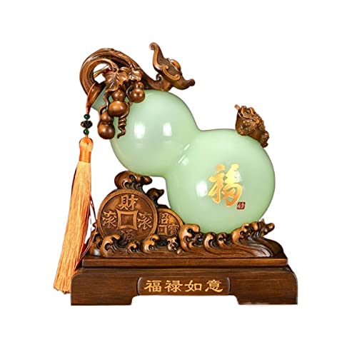 QTYQWC Feng Shui Statue Exquisite Kürbis -Ornamente anziehen Reichtum und viel Glück Wohnzimmer Veranda Bürodekoration Geomantische Omen -Ornamente Feng Shui Dekor Ornamente von QTYQWC