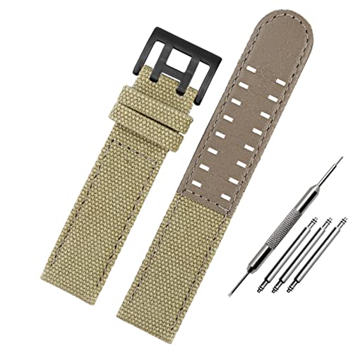 QTYQWC Für Hamilton Khaki Field Uhr h760250/h77616533/h70605963 H68201993 Uhr Armband Echtes Leder Nylon Männer Uhr Band 20mm 22mm von QTYQWC