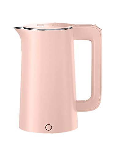 QTYQWC Leiser Wasserkocher, Wasserkocher für Tee, Kaffee, Milch und schnell, 1500 W, 2,3 l/Rosa von QTYQWC