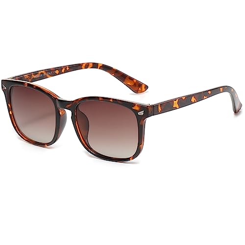 QTYQWC Polarisierte Sonnenbrille für Damen, klassischer Retro-Stil, 100% UV-Schutz von QTYQWC