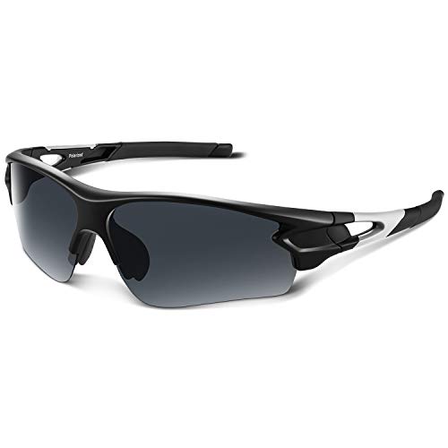 QTYQWC Polarisierte Sport-Sonnenbrille für Männer und Frauen, für Jugendliche, Baseball, Angeln, Radfahren, Laufen, Golf, Motorrad, Tac-Brille, UV400 von QTYQWC