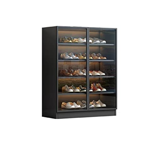 QTYQWC Schuhschrank, Glasschuhschrank, Türschrank, Eingangsschrank, in der Tür, Balkonschrank, Schuhschrank, 60 x 35 x 120 cm () von QTYQWC