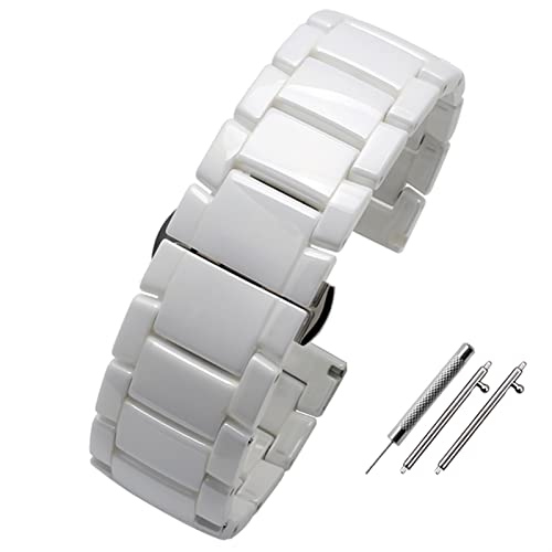 QTYQWC Smart Watchband 20mm 22mm Keramikarmband für Samsung Gear S2 S3 S4 Ersatzarmband für Huawei Watch2 Pro GT2 Magic Bands von QTYQWC