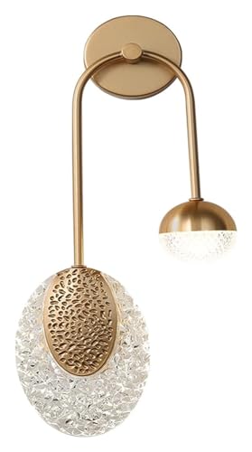 QTYQWC Wandlampe Wandlampen Kompatibel mit Wohnzimmer - Wandlampe Schlafzimmer Nachttisch Moderne Wohnzimmer Hintergrundlampe Schlafzimmer Luxus Wandleuchter, Schminktischbeleuchtung von QTYQWC