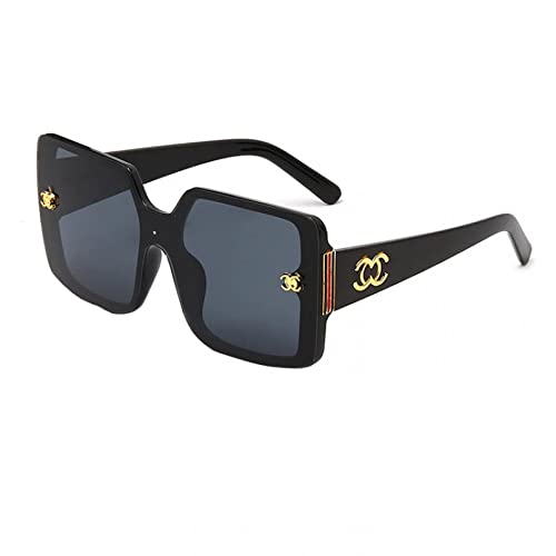 QTZTZ Übergroße quadratische Sonnenbrille Damen Sonnenbrille mit großem Rahmen UV400,1 QTZTZ Übergroße quadratische Sonnenbrille Damen Sonnenbrille mit großem Rahmen UV400,1 von QTZTZ