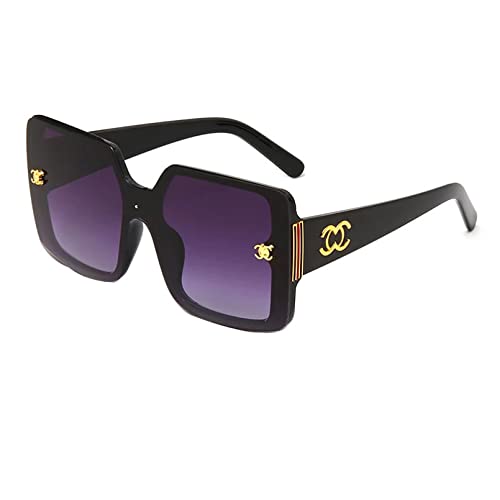 QTZTZ Übergroße quadratische Sonnenbrille Damen Sonnenbrille mit großem Rahmen UV400,2 QTZTZ Übergroße quadratische Sonnenbrille Damen Sonnenbrille mit großem Rahmen UV400,2 von QTZTZ