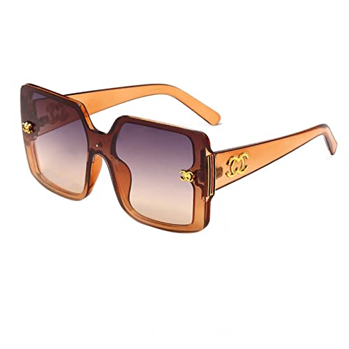 QTZTZ Übergroße quadratische Sonnenbrille Damen Sonnenbrille mit großem Rahmen UV400,4 QTZTZ Übergroße quadratische Sonnenbrille Damen Sonnenbrille mit großem Rahmen UV400,4 von QTZTZ