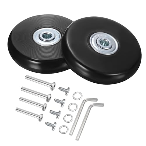 QUARKZMAN Kofferrollen Ersatz 60 x 14 mm/2,4" x 0,6" Gummi Schwenkrollen mit Kugellager Reparaturset für Koffer Inline Outdoor Skate, Schwarz 1 Set QUARKZMAN Kofferrollen Ersatz 60 x 14 mm/2,4" x 0,6" Gummi Schwenkrollen mit Kugellager Reparaturset für Koffer Inline Outdoor Skate, Schwarz 1 Set von QUARKZMAN