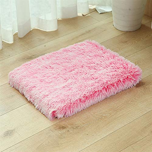 Haustierbetten Superweiches Haustierbett Winter Warmes Schlafbett für Hunde Zwinger Hund Runde Katze Lange Plüschwelpenkissenmatte Tragbares Katzenzubehör (Farbe: Rosa, Größe: X-Large) Octopus feet von QUEAWOQ