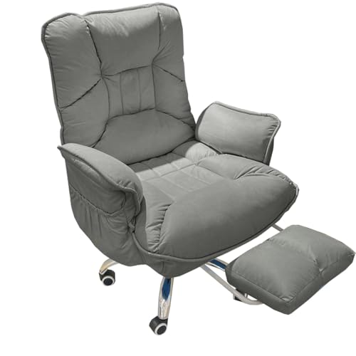 QUEAWOQ Ergonomische Home-Office-Stühle, Lazy Sofa, Computerstuhl, Gaming-Relaxsessel, Arbeitszimmerstuhl für Schlafzimmer, verstellbare Home-Office-Schreibtischstühle, Arbeitsstühle, Verstellbarer von QUEAWOQ