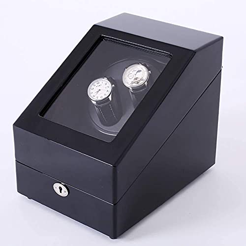 QUEAWOQ LLSS Uhrenbox, Uhrenaufbewahrungsbox, automatischer Uhrenbeweger, 2 + 3 Aufbewahrungsbox, Organizer, Uhrenbeweger mit fünf Timer-Modi und Sicherheitsschloss, Black Vision Octopus feet von QUEAWOQ