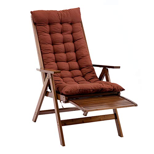 QUEAWOQ Rattan-Relaxsessel, klappbar, Loungesessel, Baumwollkissen, mit ausziehbarer Fußstütze, verstellbar, für drinnen und draußen Octopus feet von QUEAWOQ