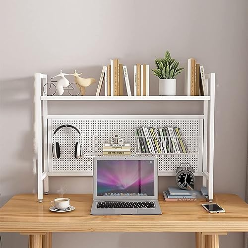 für Computertisch – verstellbares Schreibtisch-Bücherregal aus Holz und Metall, Computer-Desktop-Bücherregal, freistehendes offenes Lagerregal für Büro, Zuhause, Wohnheim, Bibliothek Octopus feet von QUEAWOQ