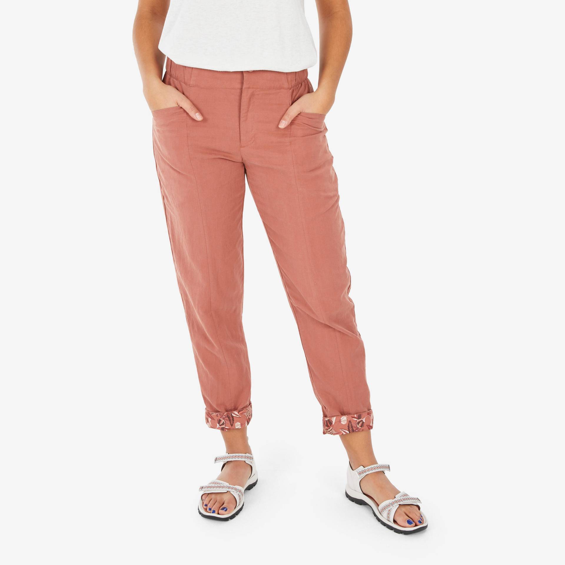 Damen Leinen Wandern Wanderhose - NH500 Damen Leinen Wandern Wanderhose - NH500 von QUECHUA