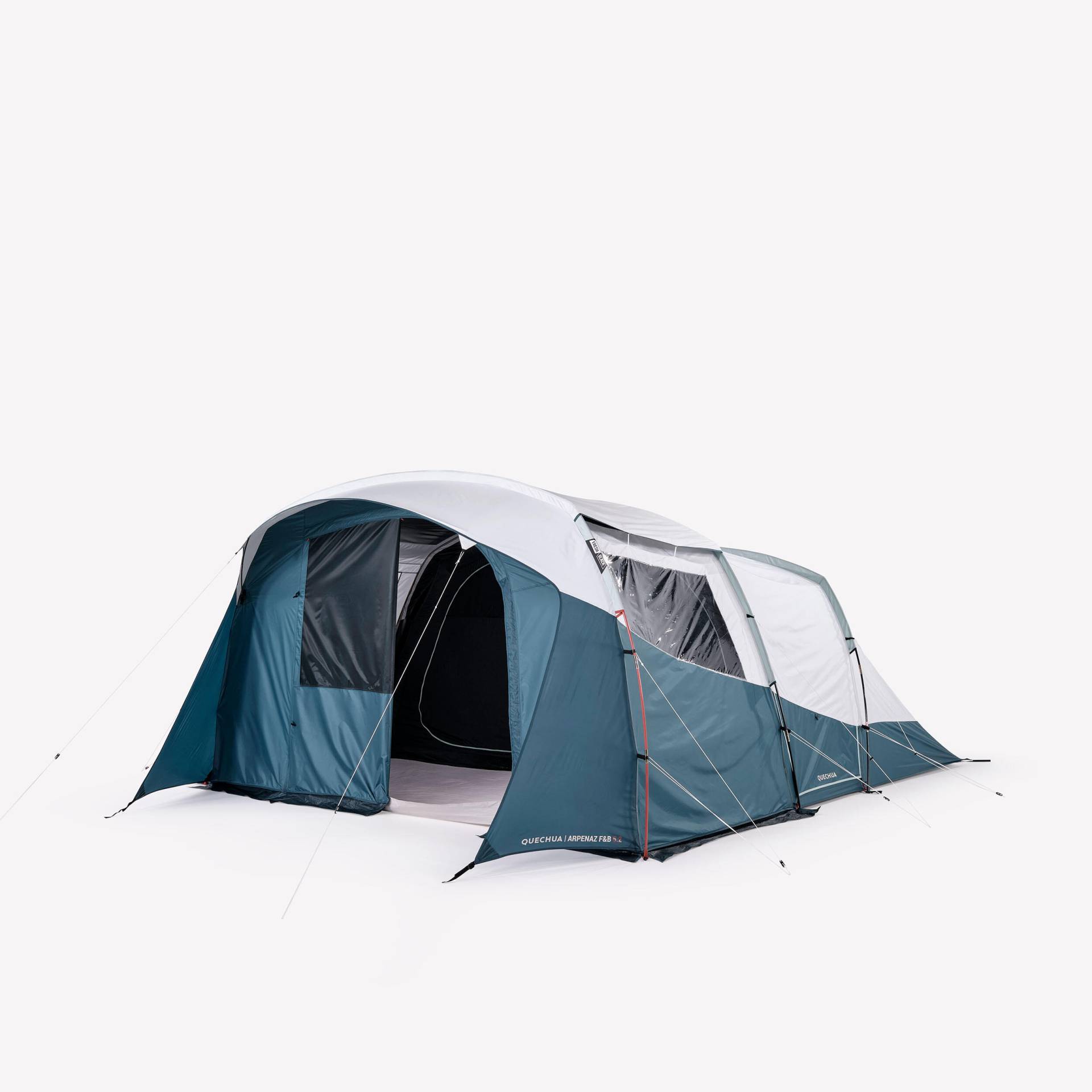 Familienzelt Stangenaufbau Arpenaz 5.2 Fresh & Black für 5 Personen 2 Kabinen Familienzelt Stangenaufbau Arpenaz 5.2 Fresh & Black für 5 Personen 2 Kabinen von QUECHUA