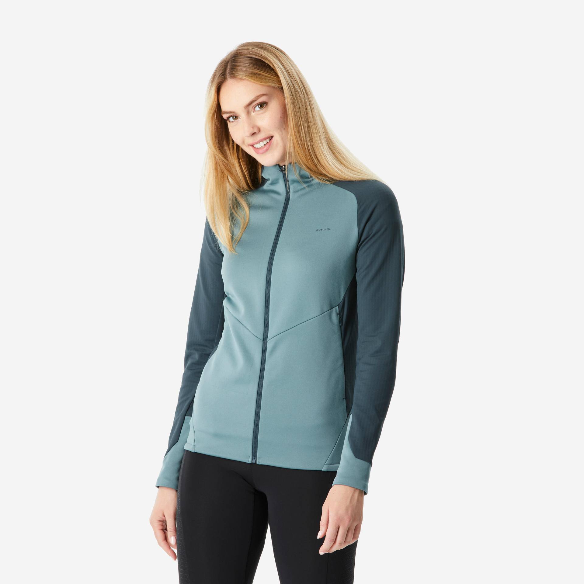 Fleecejacke Damen leicht Wandern - MH520 blau von QUECHUA