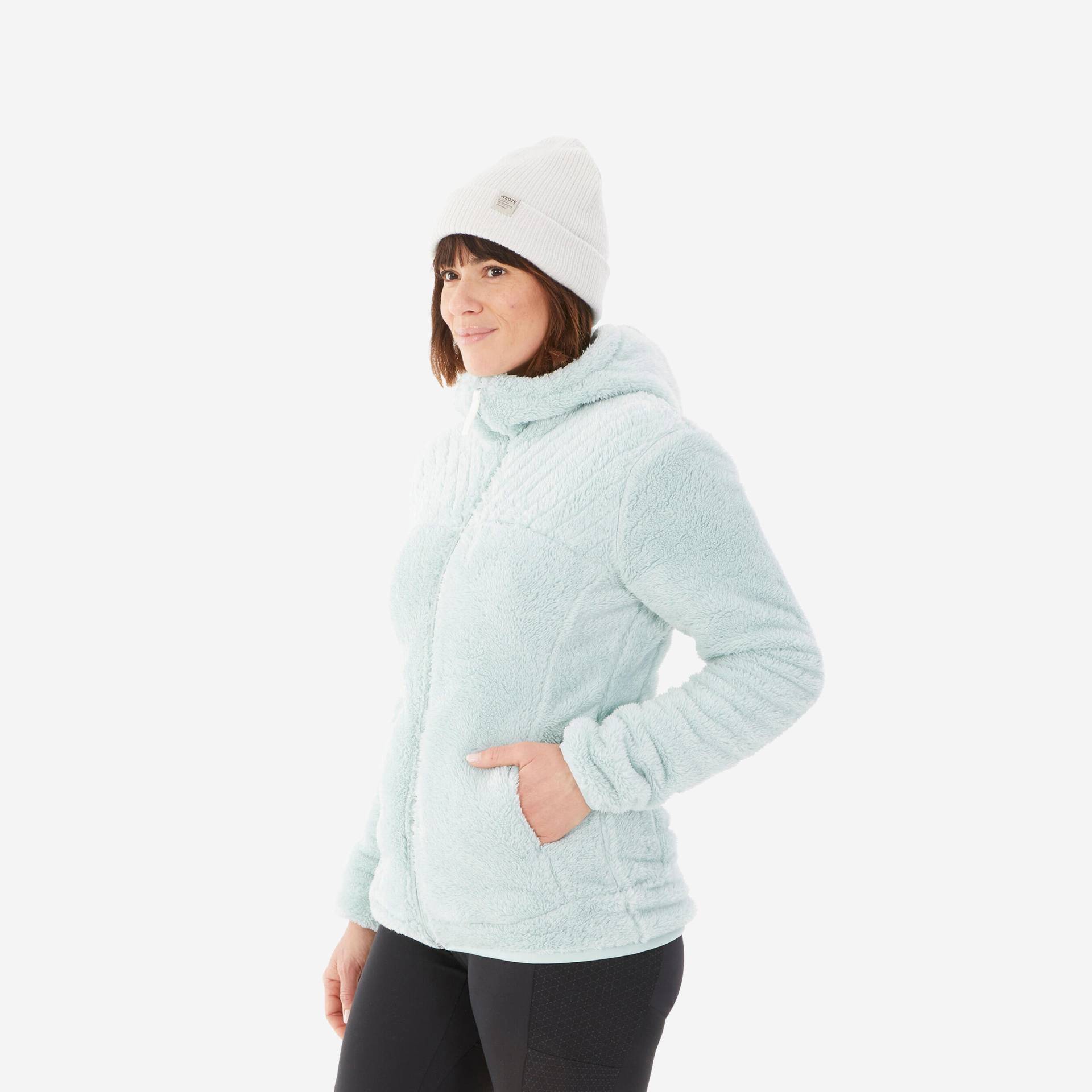 Fleecejacke Damen warm Winterwandern - SH500 von QUECHUA