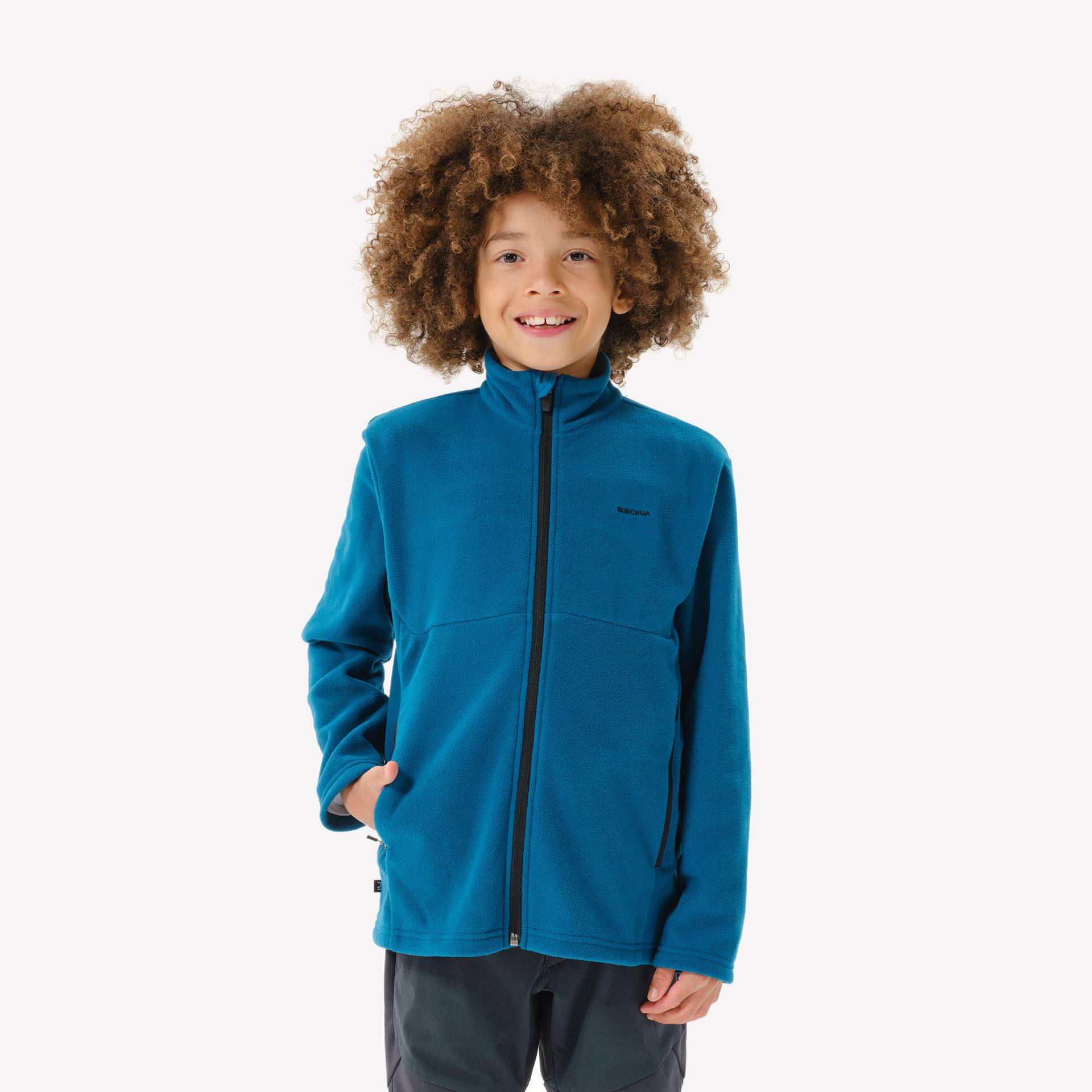 Fleecejacke Kinder Gr. 122–170 Wandern - MH500 Zip TW von QUECHUA