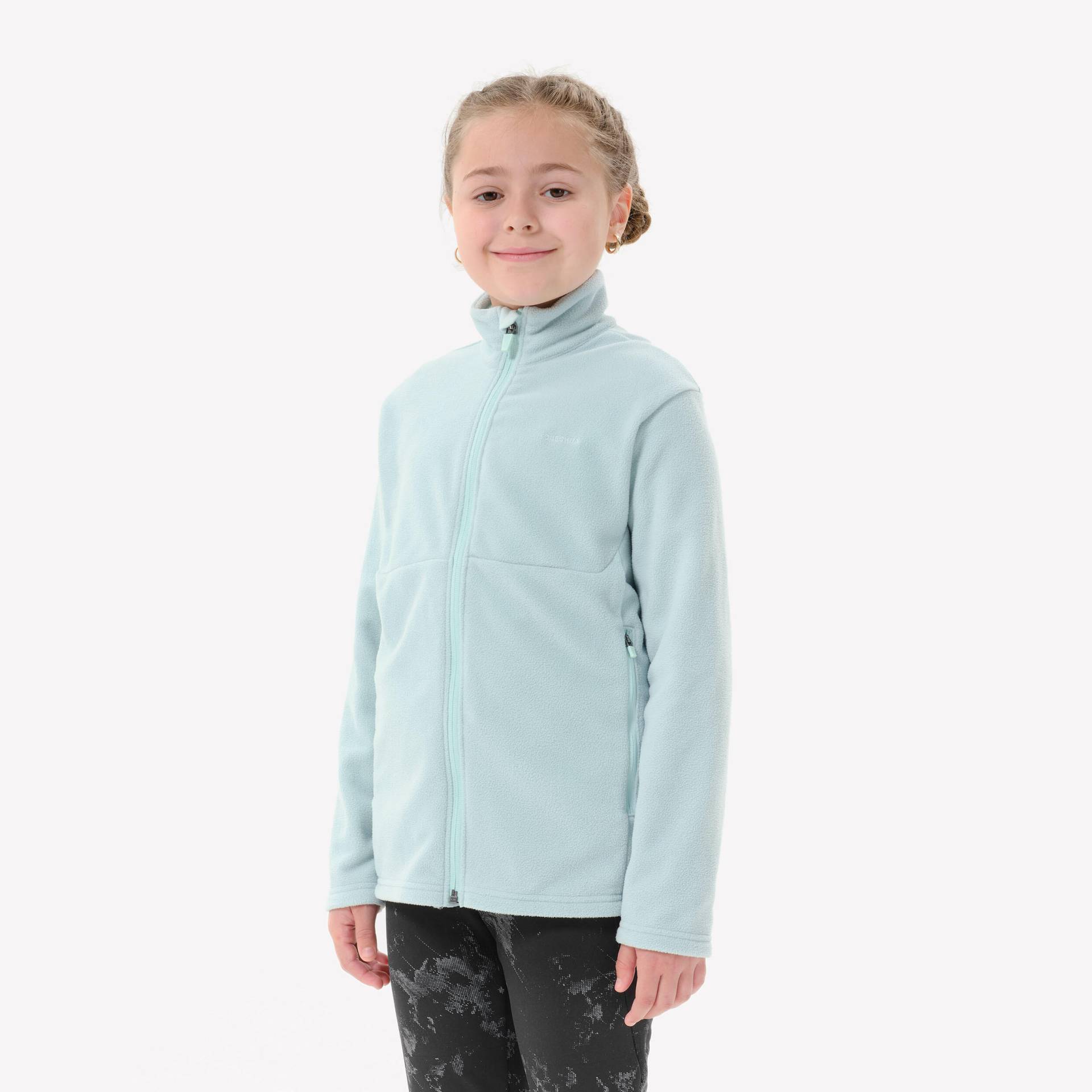 Fleecejacke Kinder Gr. 122–170 Wandern - MH500 Zip TW von QUECHUA