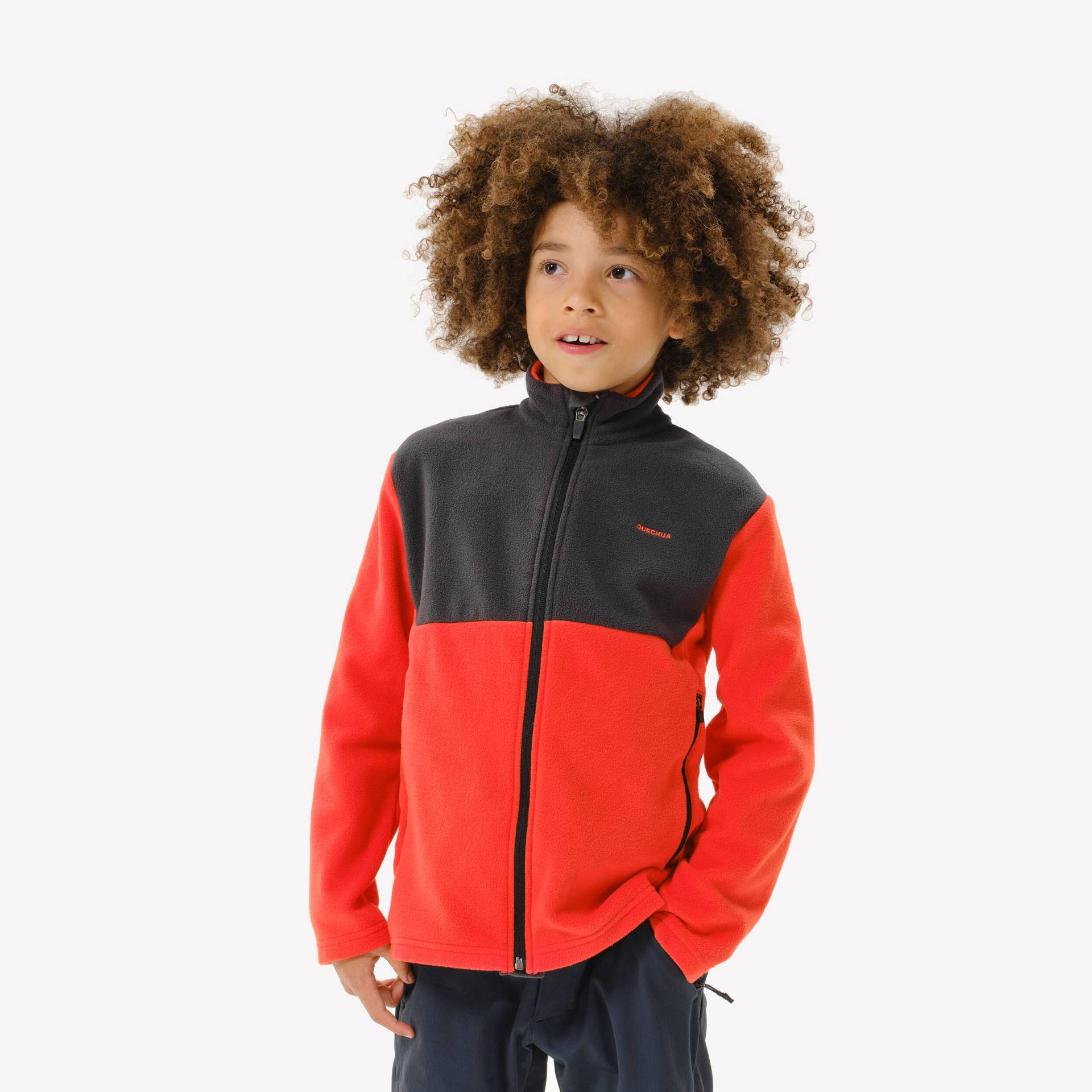 Fleecejacke Kinder Gr. 122–170 Wandern - MH500 Zip TW von QUECHUA