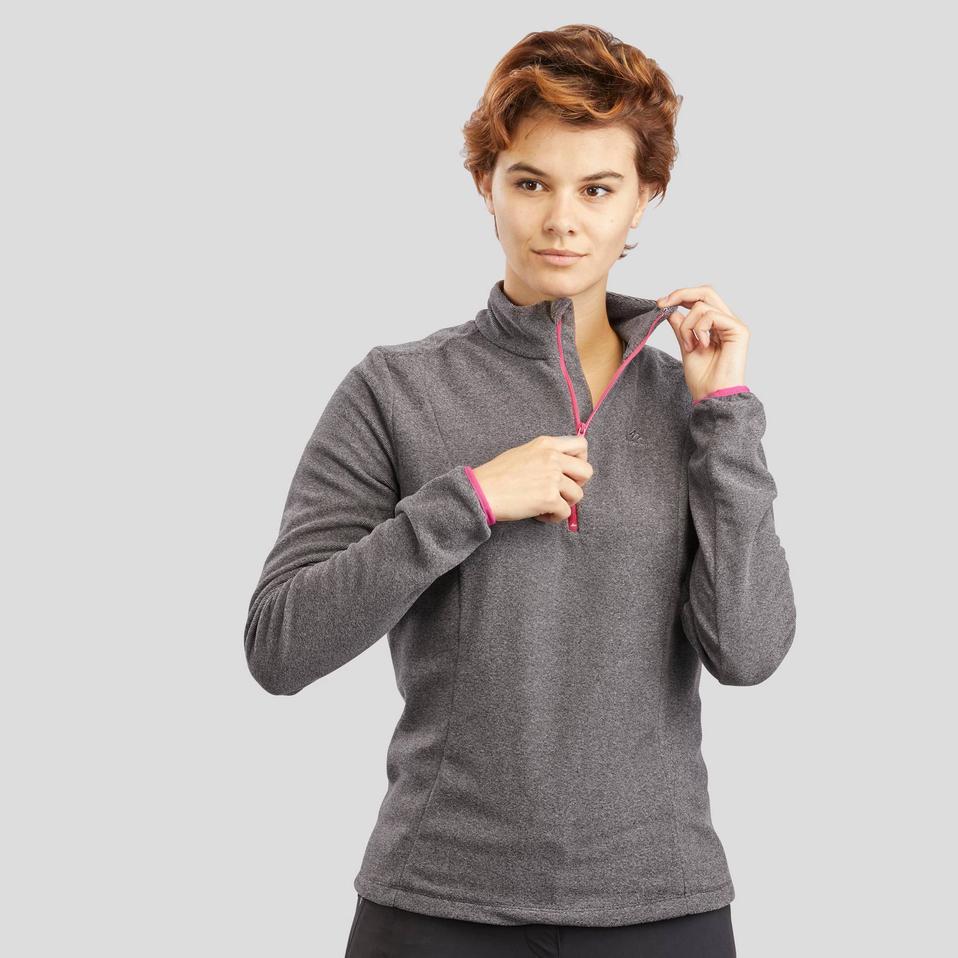 Fleecepullover Damen Wandern - MH100 rosa Fleecepullover Damen Wandern - MH100 rosa von QUECHUA