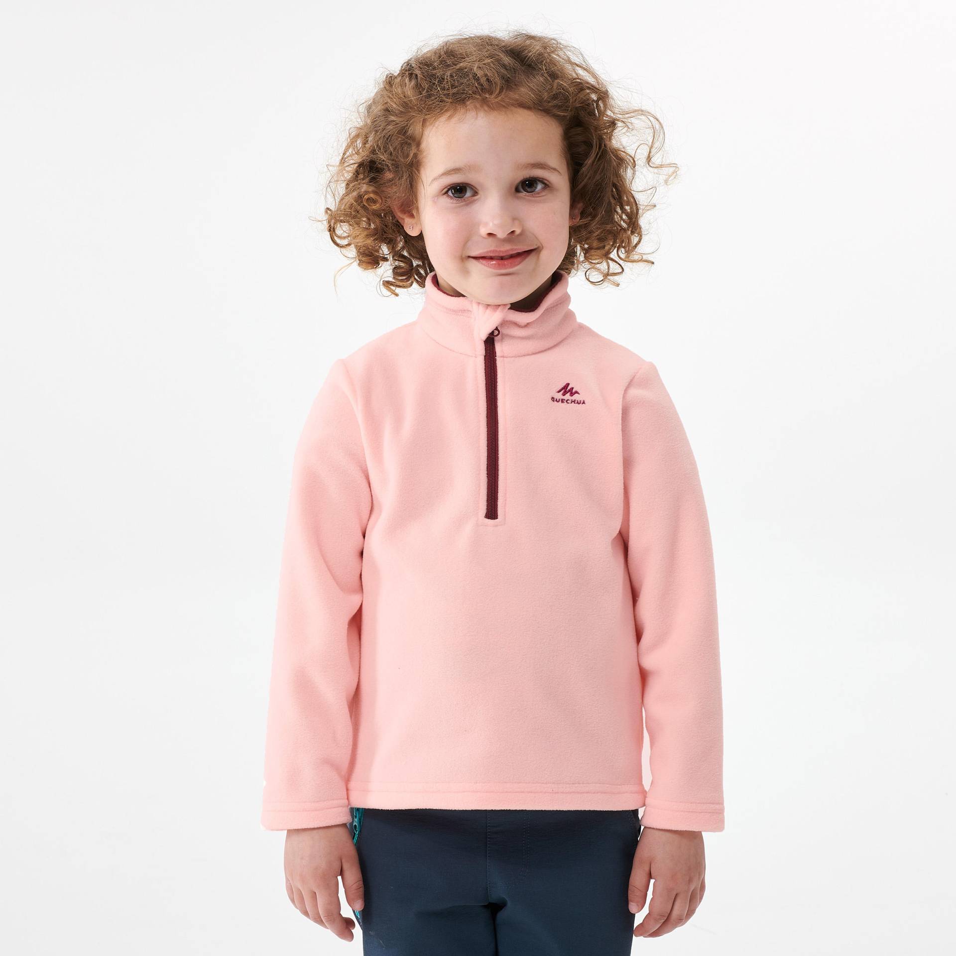 Fleecepullover Kleinkinder Gr. 92–116 Wandern - MH100 rosa Fleecepullover Kleinkinder Gr. 92–116 Wandern - MH100 rosa von QUECHUA