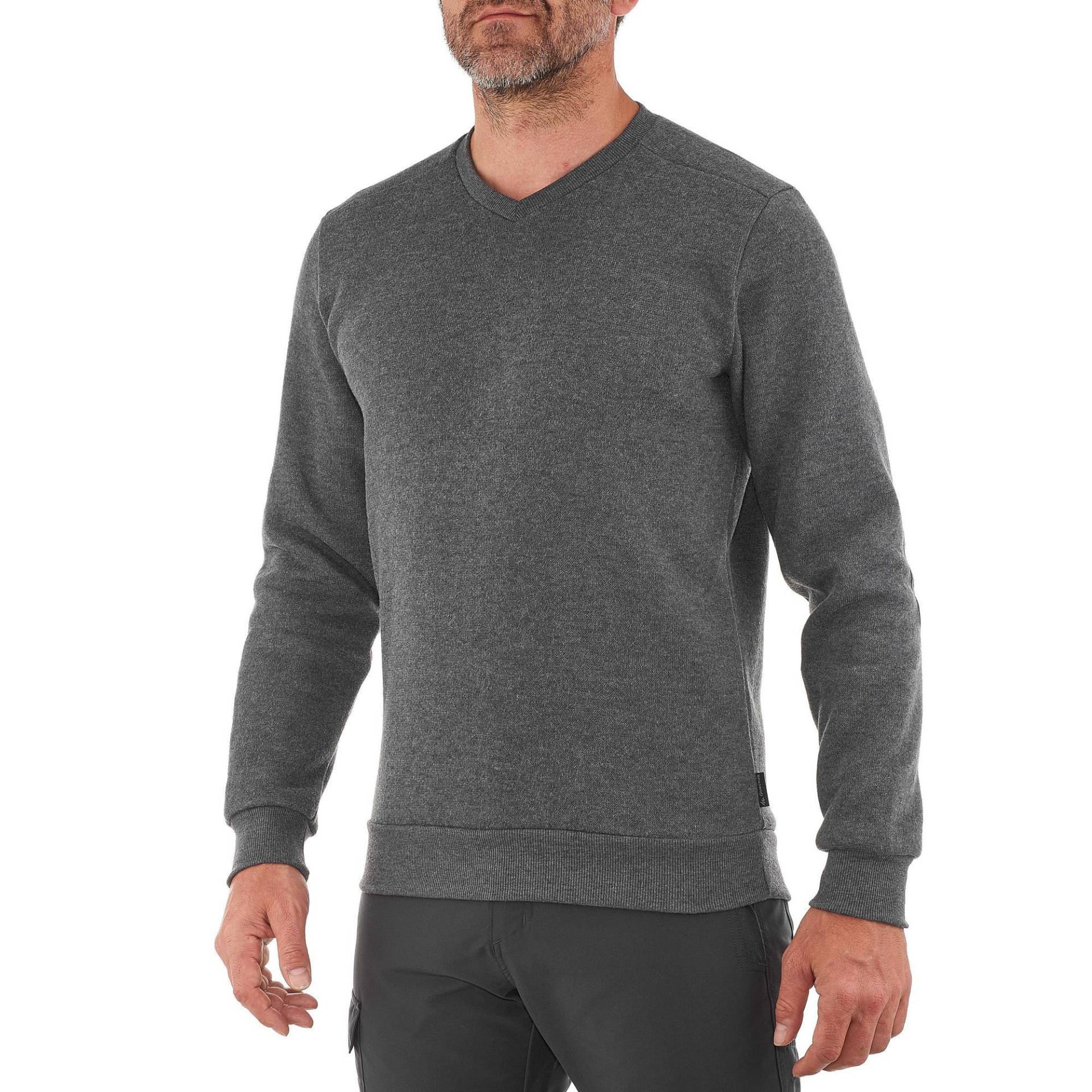 Pullover Herren V-Kragen Wandern - NH150 von QUECHUA