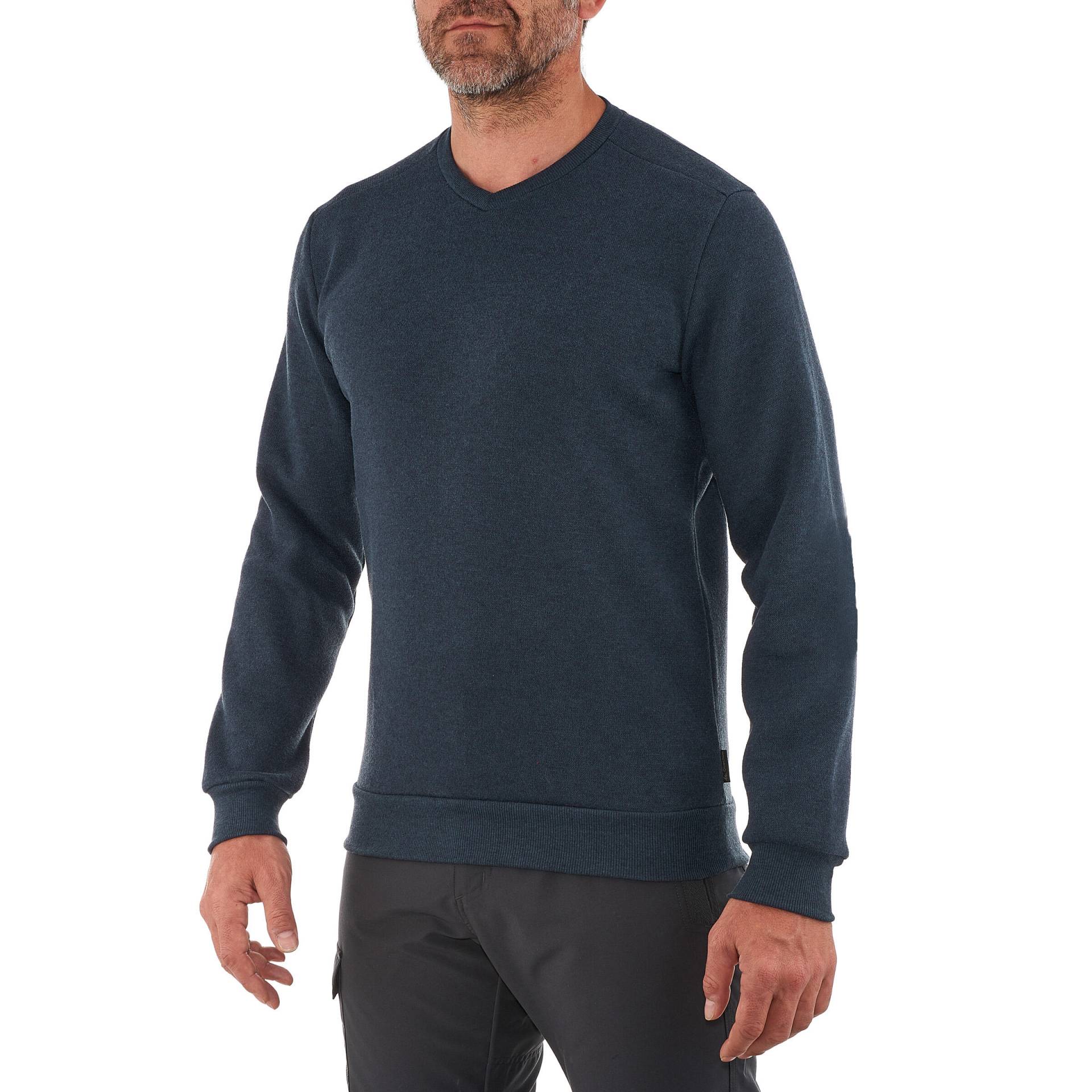 Pullover Herren V-Kragen Wandern - NH150 von QUECHUA