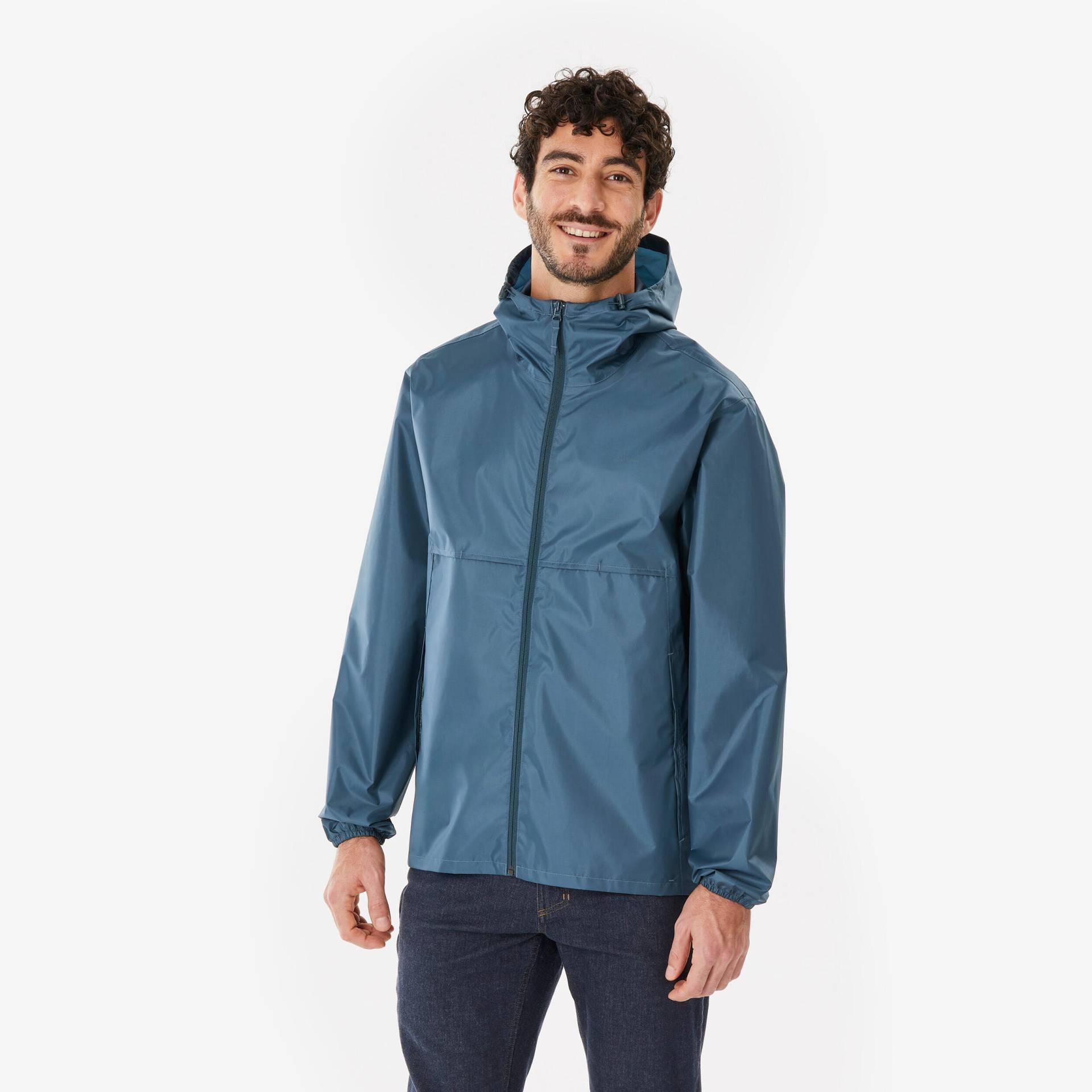 Regenjacke Herren - Raincut Fullzip blau Regenjacke Herren - Raincut Fullzip blau von QUECHUA
