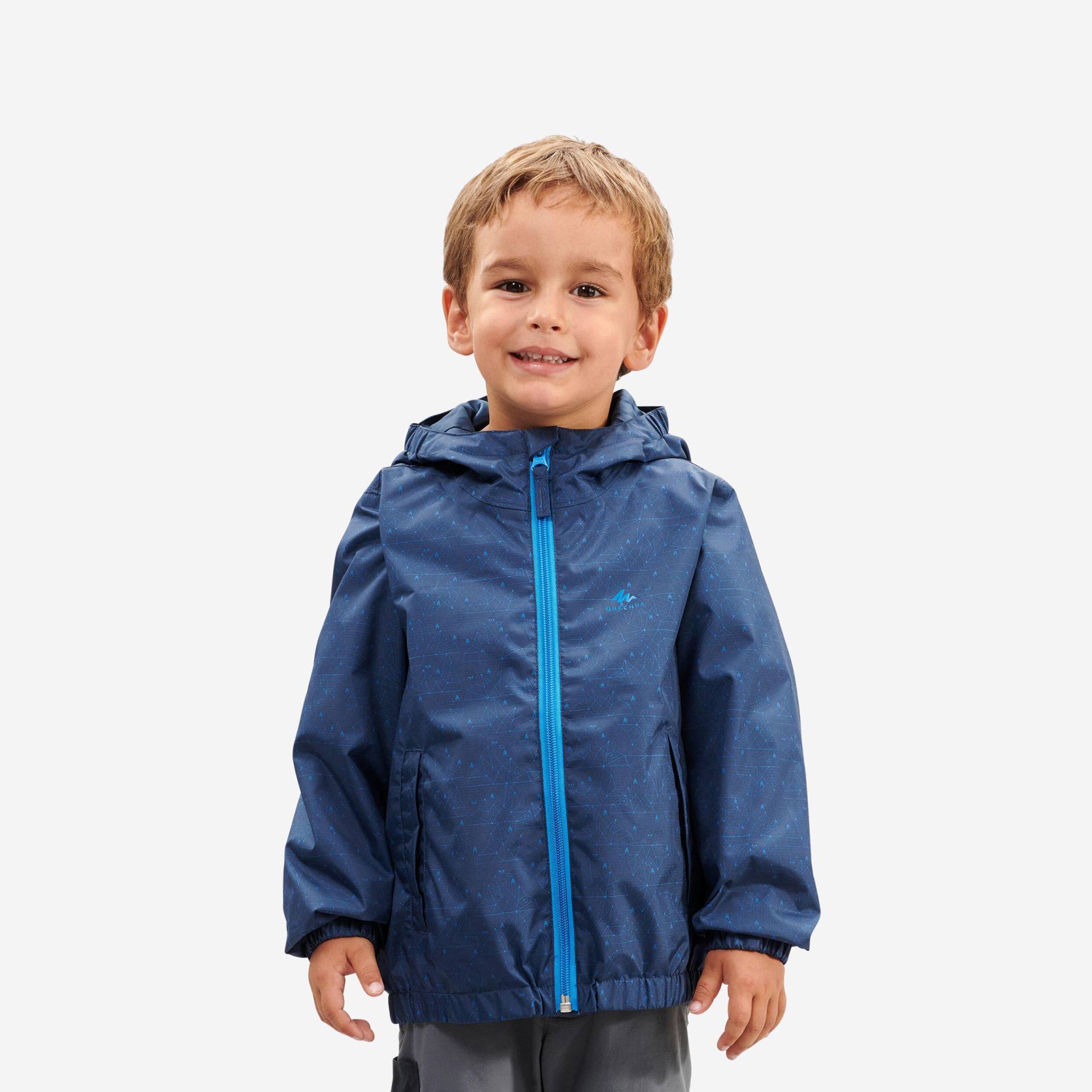 Wanderjacke Kinder Grösse 92–116 wasserdicht - MH500 von QUECHUA