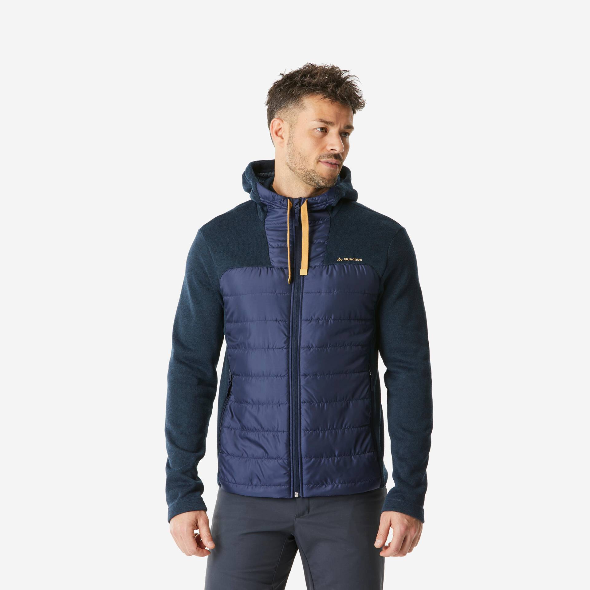 Sweatjacke Herren Hybridjacke mit Kapuze Wandern - NH100 Sweatjacke Herren Hybridjacke mit Kapuze Wandern - NH100 von QUECHUA