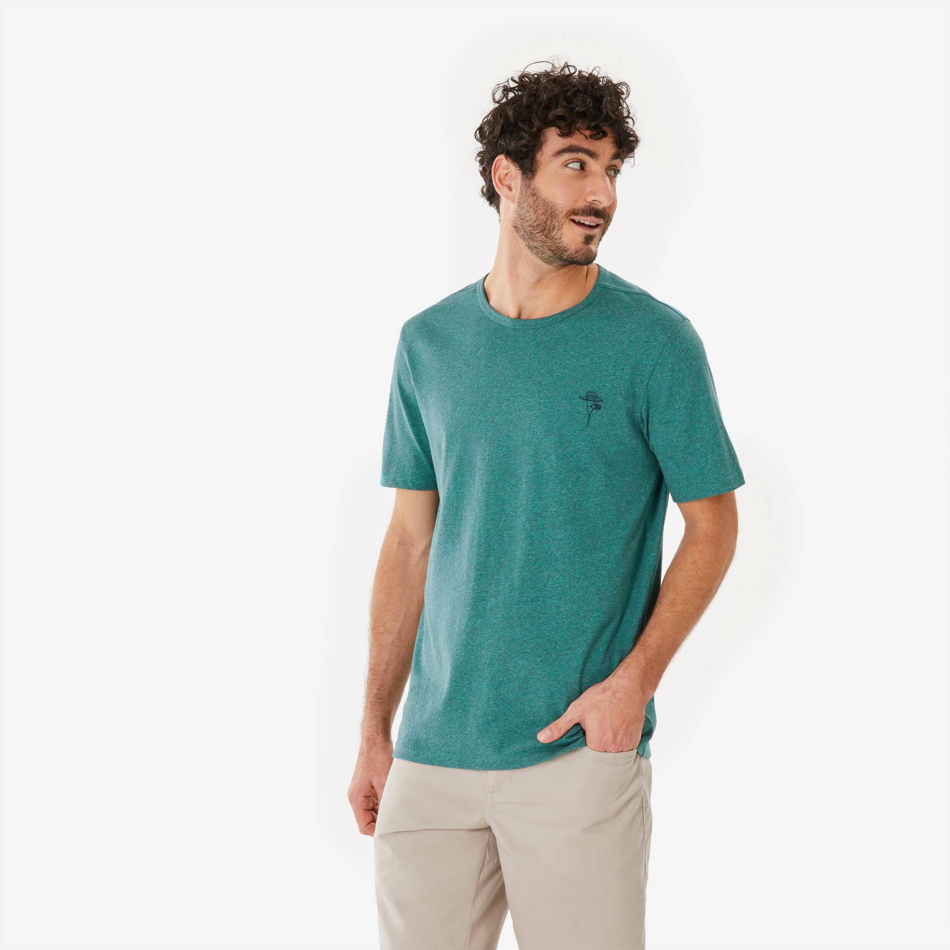 T-Shirt Herren Wandern - NH100 grün T-Shirt Herren Wandern - NH100 grün von QUECHUA